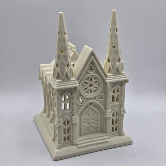 PartyLite Other - Stunning PartyLite Porcelain Bisque Cathedral Lights Tea LightHolder 97307